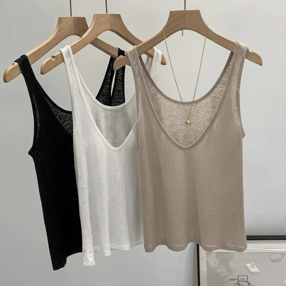 Casual Plus Siz Women's Sleeveless Top Double Sided Wear High Low Neck Tank Top U Neck Loose Drapey Style Halter Vest for Women
Casual Plus Siz Women's Sleeveless Top Double Sided Wear High Low Neck Tank Top U Neck Loose Drapey Style Halter Vest for Women
