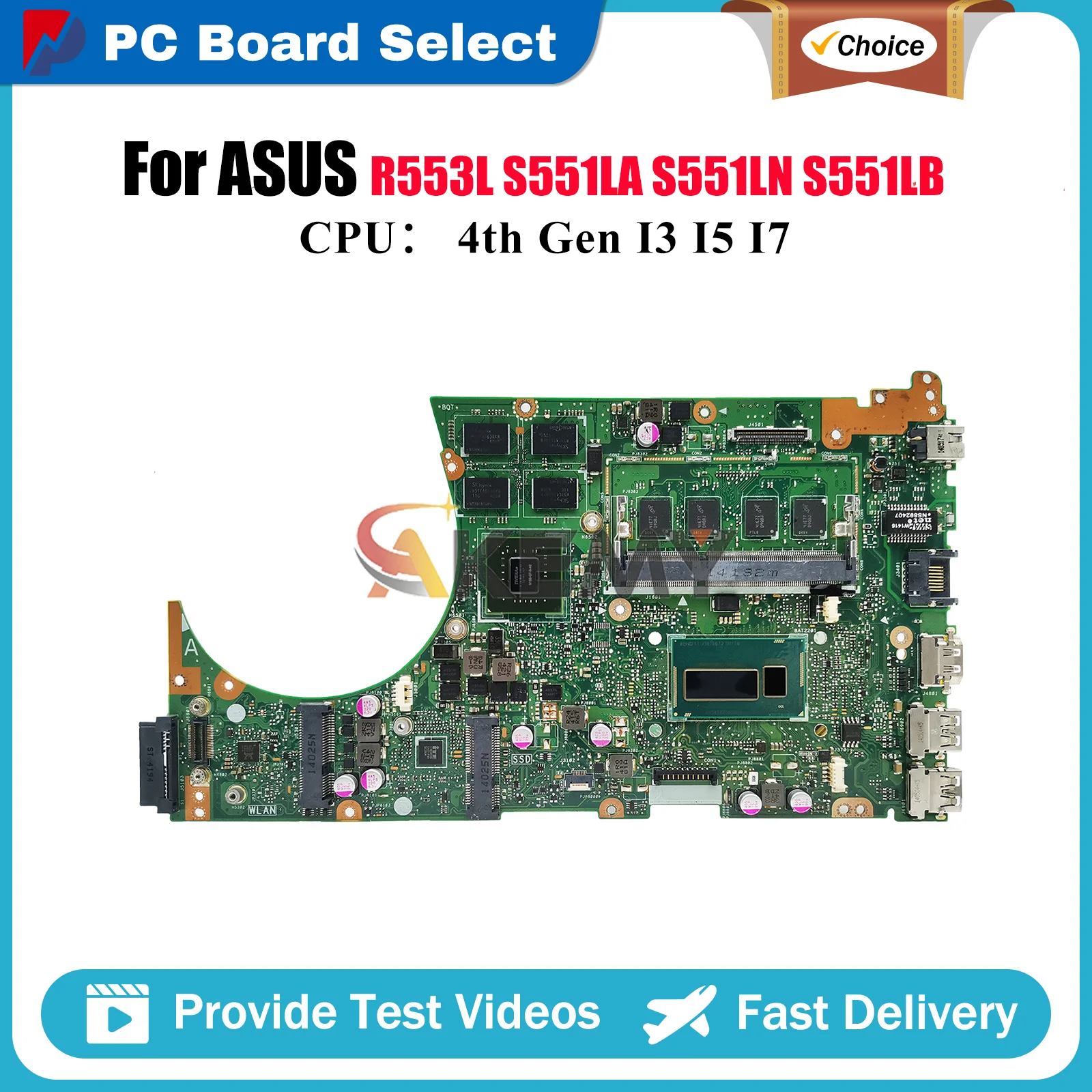S551LN Материнская плата для ноутбука ASUS VivoBook S551LB S551L S551LN S551LA R553L Материнская плата для ноутбука с процессором I3 I5 I7 100% тестирование ОК
S551LN Материнская плата для ноутбука ASUS VivoBook S551LB S551L S551LN S551LA R553L Материнская плата для ноутбука с процессором I3 I5 I7 100% тестирование ОК