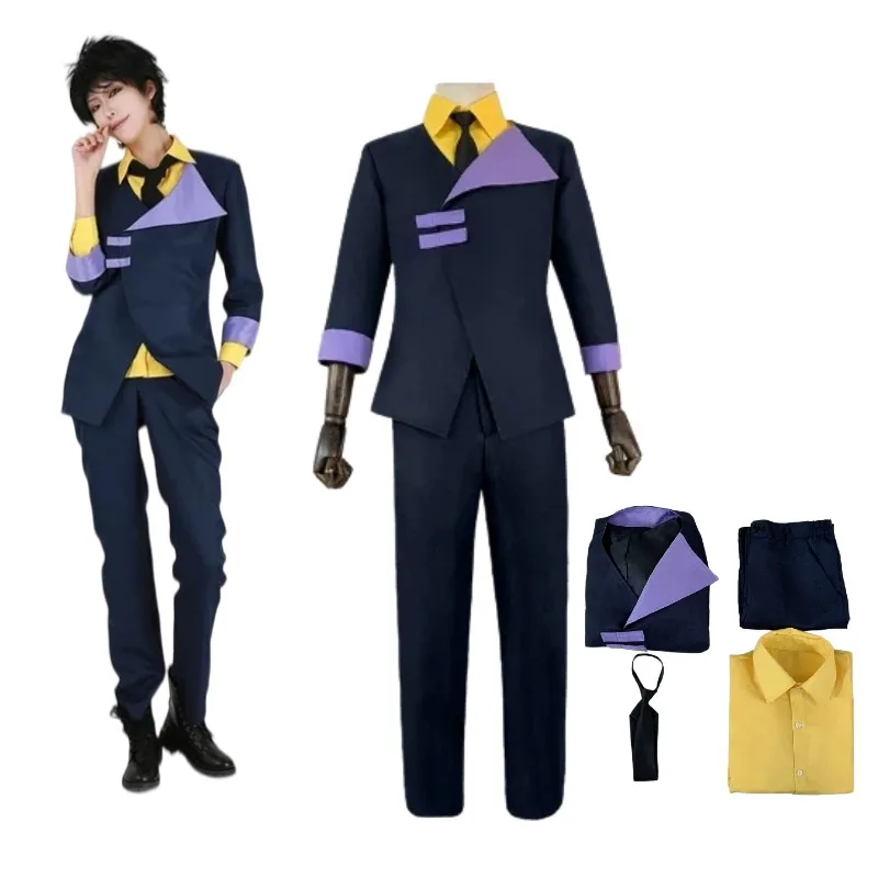 Anime Spike Spiegel Cosplay Costume Uniform Set Blue Leisure Suit Yellow Shirt with Tie Suit Men Women Halloween Carnival Party
Anime Spike Spiegel Cosplay Costume Uniform Set Blue Leisure Suit Yellow Shirt with Tie Suit Men Women Halloween Carnival Party
