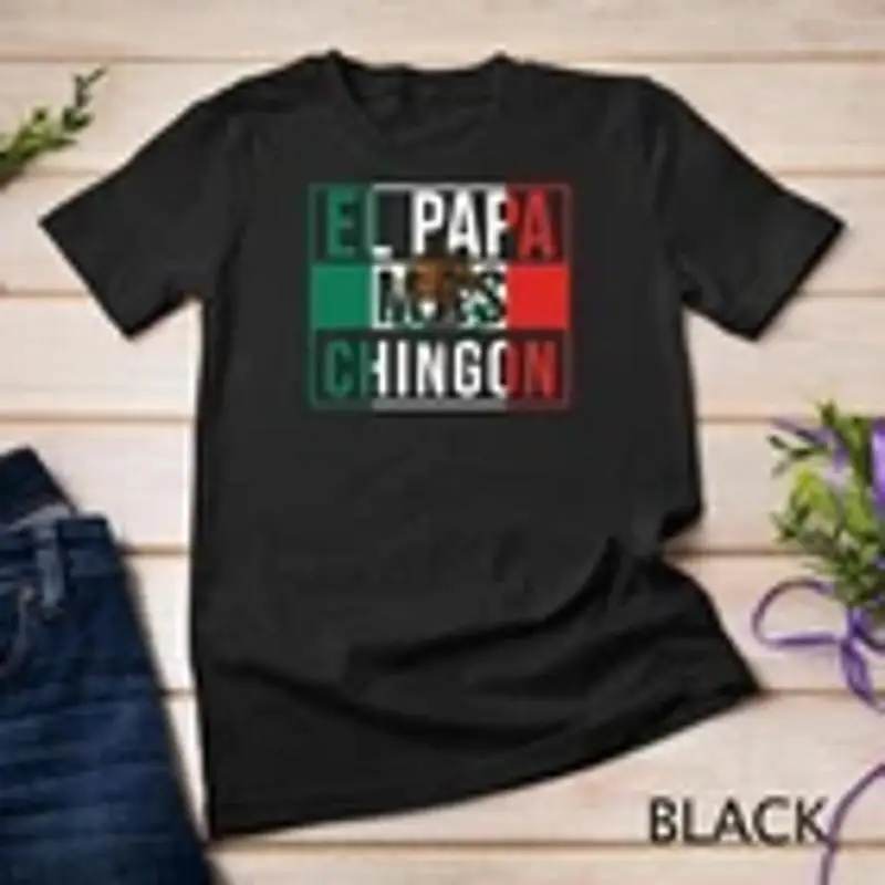 Мужская футболка El Papa Mas Chingon, забавная лучшая подарочная футболка для мексиканского папы, футболка унисекс
Мужская футболка El Papa Mas Chingon, забавная лучшая подарочная футболка для мексиканского папы, футболка унисекс