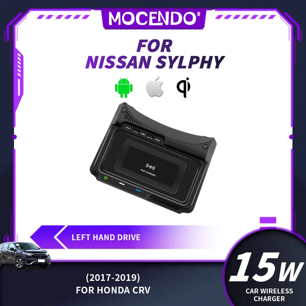 Wireless Car Charger for Honda CRV 2017-2019 Fast Charging Accessory Automotive Tool for Cars
Wireless Car Charger for Honda CRV 2017-2019 Fast Charging Accessory Automotive Tool for Cars