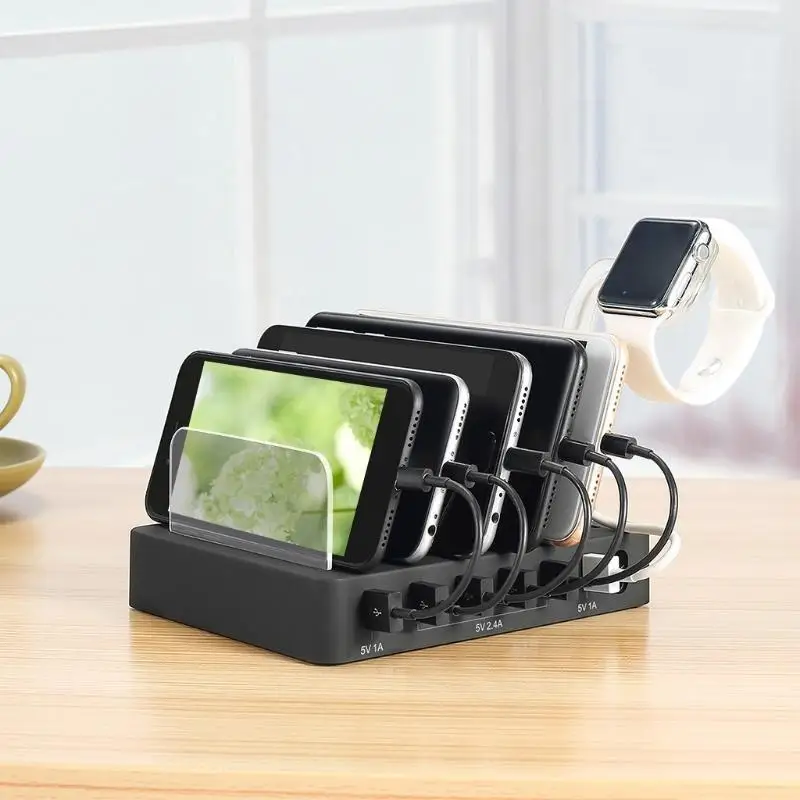 652F Металл для умной 6-линейной зарядной станции для нескольких устройств, светодиод без жужжания, черный/серебристый
652F Металл для умной 6-линейной зарядной станции для нескольких устройств, светодиод без жужжания, черный/серебристый