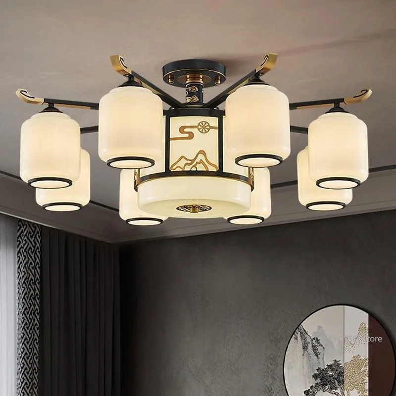 New Chinese style living room light, Chinese style, simple and elegant, modern dining room, bedroom, ceiling light
New Chinese style living room light, Chinese style, simple and elegant, modern dining room, bedroom, ceiling light