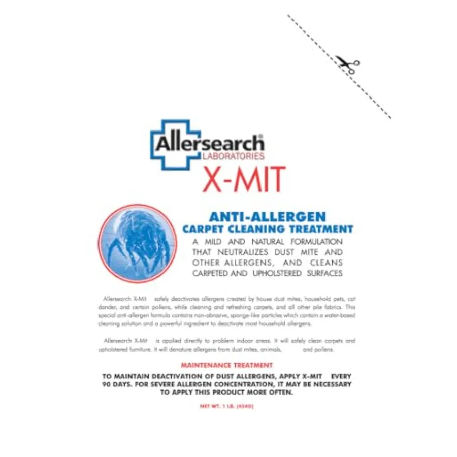 Allersearch X-Mit Anti-Allergen Carpet Cleaning Powder
Allersearch X-Mit Anti-Allergen Carpet Cleaning Powder