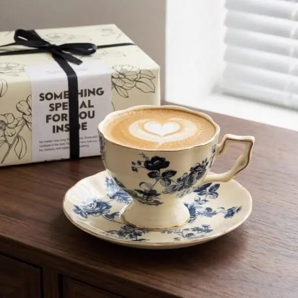 French-style coffee cup, high-end exquisite birthday gift, souvenir cup for girls
French-style coffee cup, high-end exquisite birthday gift, souvenir cup for girls