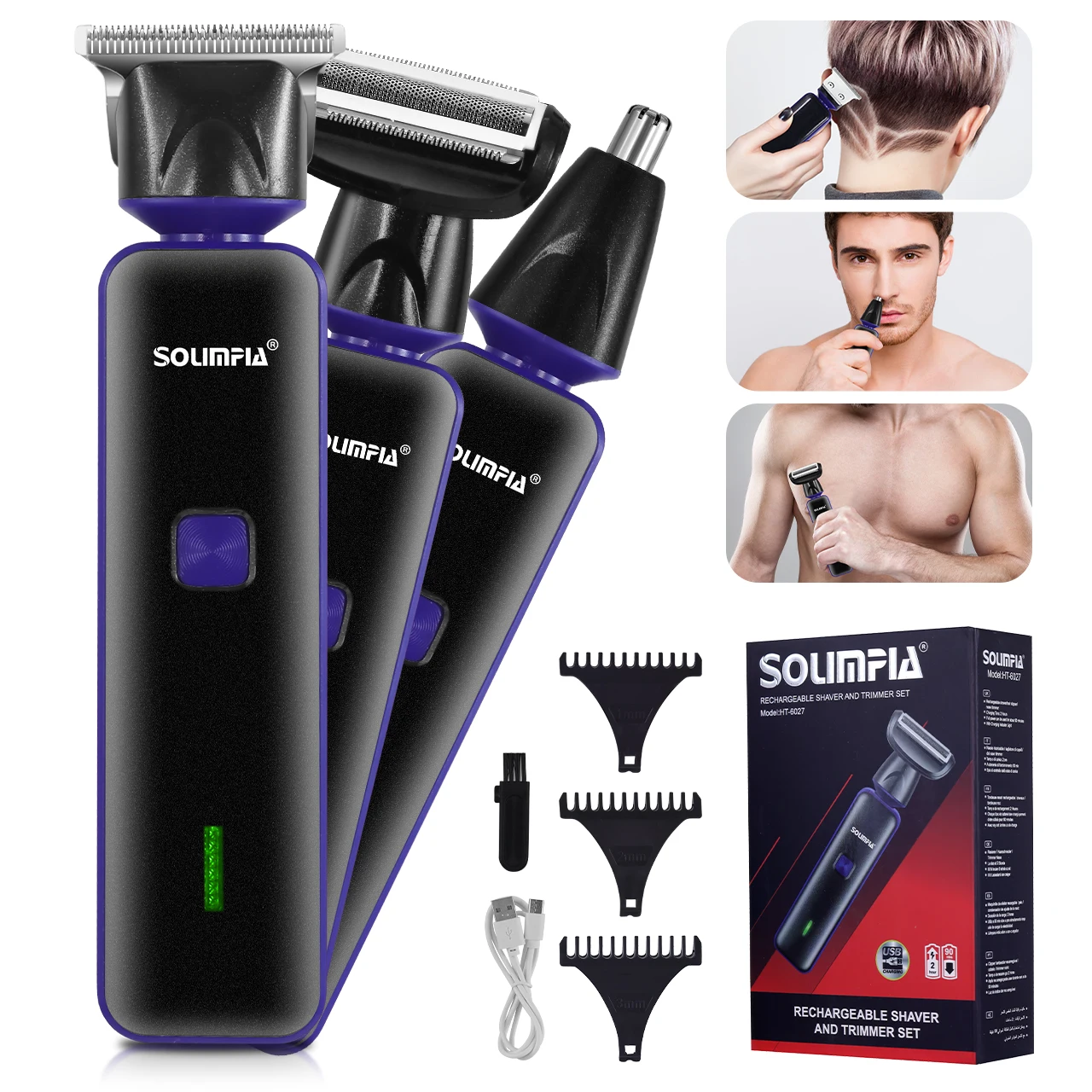 Solimpia 3-in-1 Electric Hair Remover Roller Washable Home Use Hair Removal Device with Private Clip And Light for Woman
Solimpia 3-in-1 Electric Hair Remover Roller Washable Home Use Hair Removal Device with Private Clip And Light for Woman