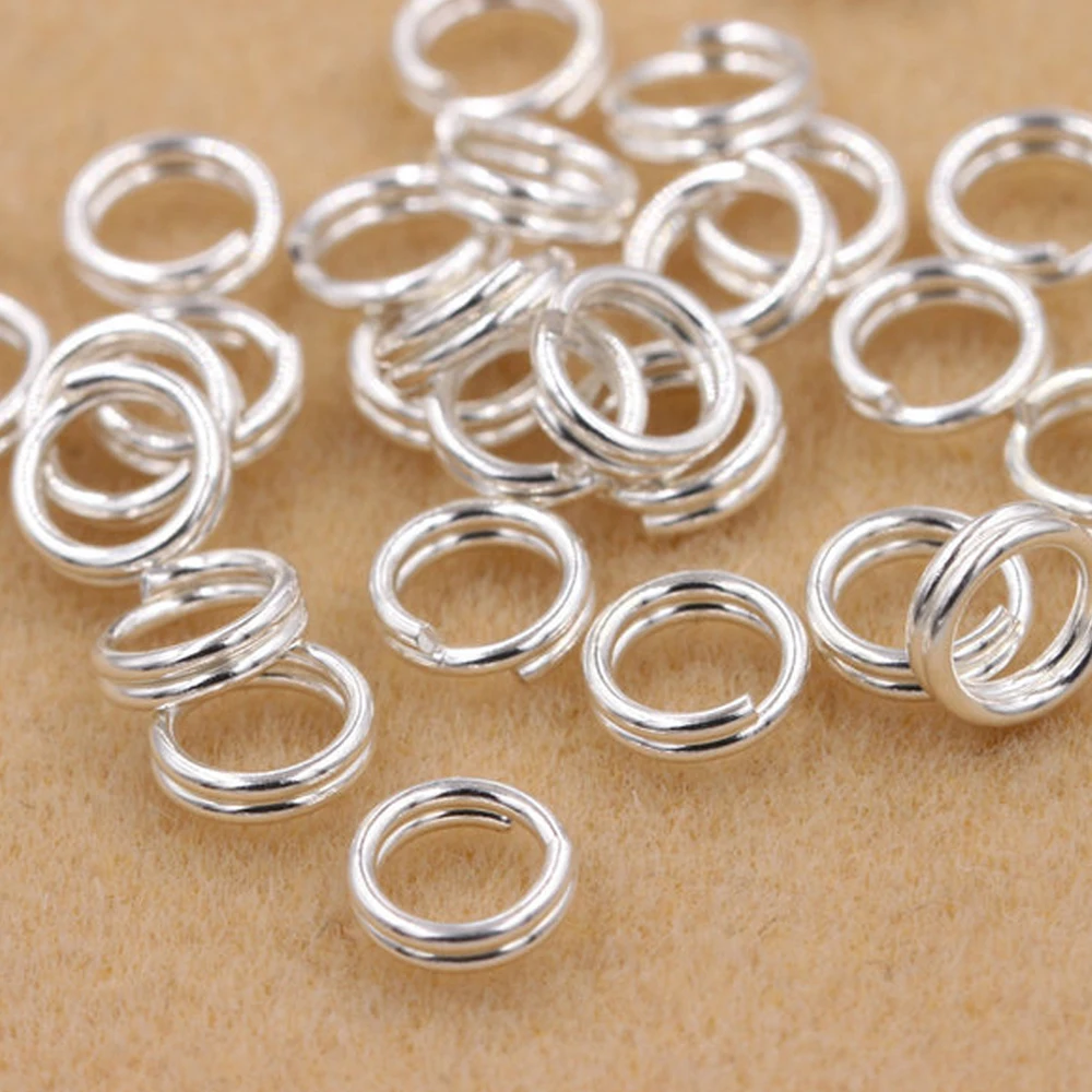 5pcs/Lot 925 Sterling Silver Jump Rings Double Loops Connectors For DIY Key Chains Bracelets Jewelry Making Supplies Findings
5pcs/Lot 925 Sterling Silver Jump Rings Double Loops Connectors For DIY Key Chains Bracelets Jewelry Making Supplies Findings