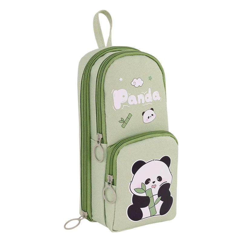 Pencil Bag with Panda Green Capybara Design Customizable Retro Style Stationery Pen Case for Office School Supplies Up Standing
Pencil Bag with Panda Green Capybara Design Customizable Retro Style Stationery Pen Case for Office School Supplies Up Standing