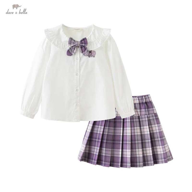 Dave Bella Children Skirt Set Girls Baby Two-Piece Spring Pleated Skirt Casual Fashion Sweet Cute Kids Academic-Style DK1250363
Dave Bella Children Skirt Set Girls Baby Two-Piece Spring Pleated Skirt Casual Fashion Sweet Cute Kids Academic-Style DK1250363