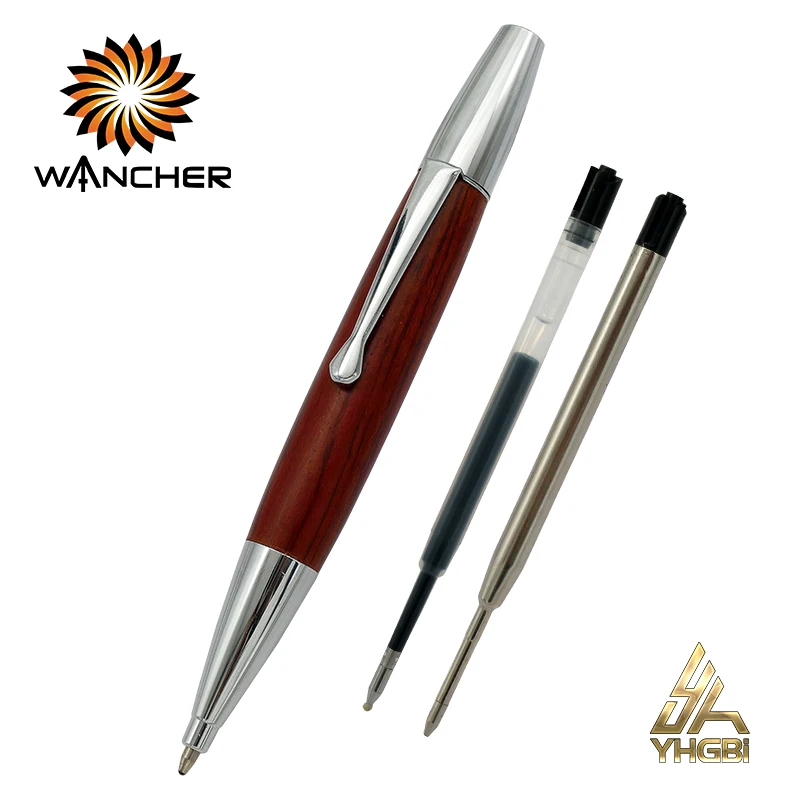 Wancher red solid wood ballpoint pen classic retro fashion metal neutral signature
Wancher red solid wood ballpoint pen classic retro fashion metal neutral signature