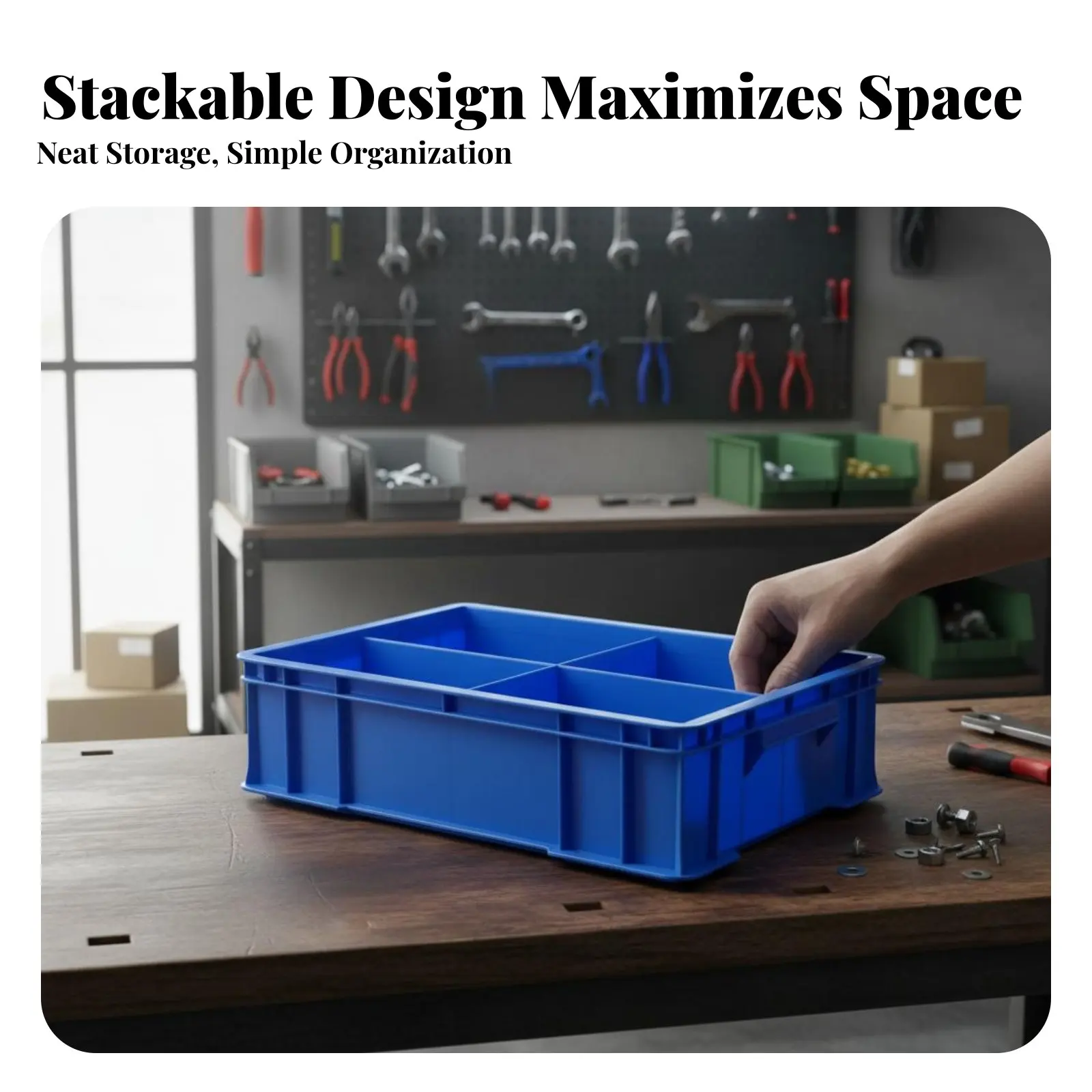 Divided Hardware Tray sturdyDuty Parts Case Stackable Portable for DIYers, Hobbyists, Workshop, Repair Shop
Divided Hardware Tray sturdyDuty Parts Case Stackable Portable for DIYers, Hobbyists, Workshop, Repair Shop