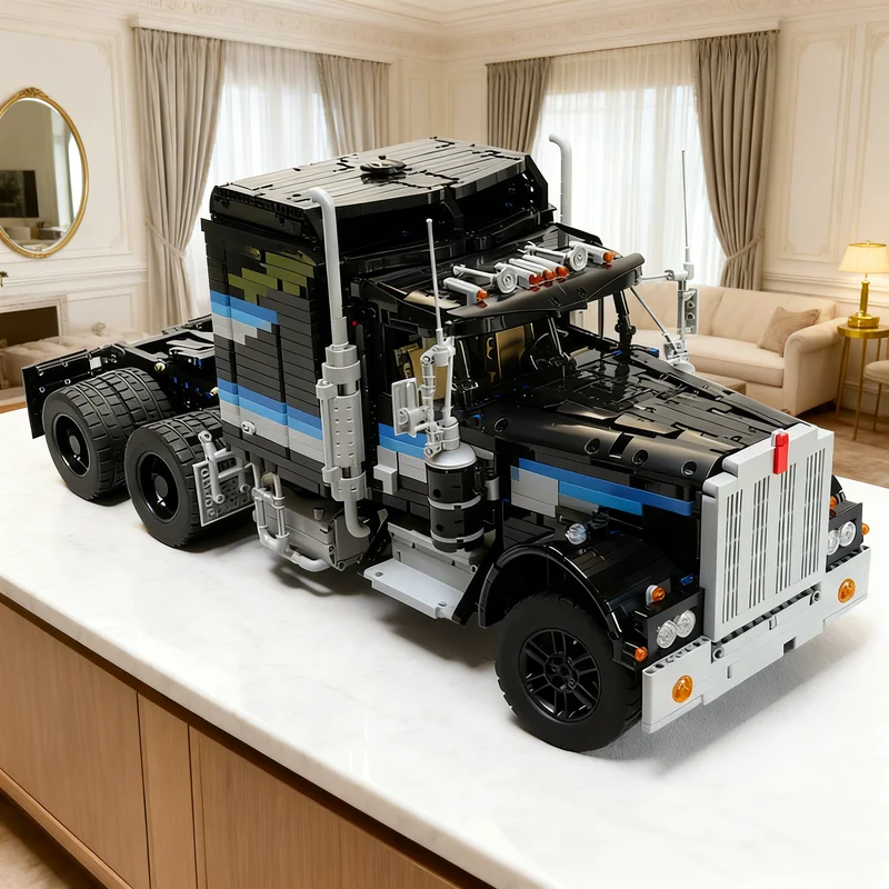 4496 деталей MOC Kenworth W 900: Техническая модель грузовика, конструктор, игрушка-подарок, креативный коллекционный набор для демонстрации, премиум-класс для взрослых и детей
4496 деталей MOC Kenworth W 900: Техническая модель грузовика, конструктор, игрушка-подарок, креативный коллекционный набор для демонстрации, премиум-класс для взрослых и детей