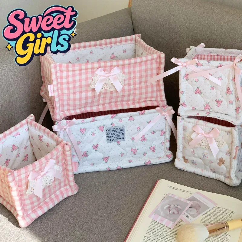 Square Storage Basket Lace Flower Desktop Organizer Storage Basket Korean Quilted Storage Basket Cute Storage Frame Home Decorat
Square Storage Basket Lace Flower Desktop Organizer Storage Basket Korean Quilted Storage Basket Cute Storage Frame Home Decorat