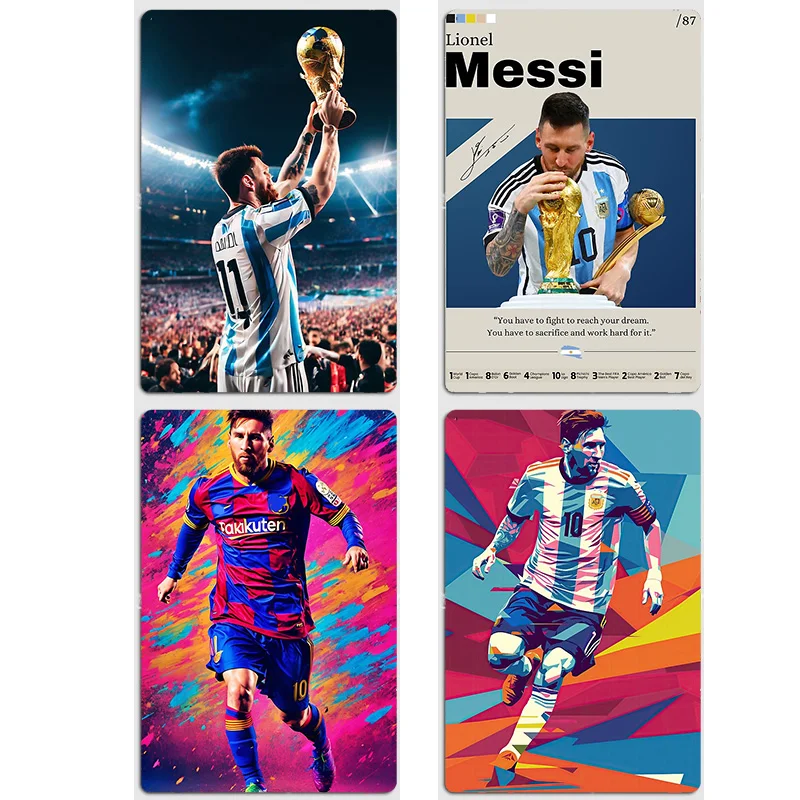 King Of Football Lionel Messi Football Player Retro Metal Sign Poster Bar Interior Bedroom Wall Art Home Decor Room Decoration
King Of Football Lionel Messi Football Player Retro Metal Sign Poster Bar Interior Bedroom Wall Art Home Decor Room Decoration