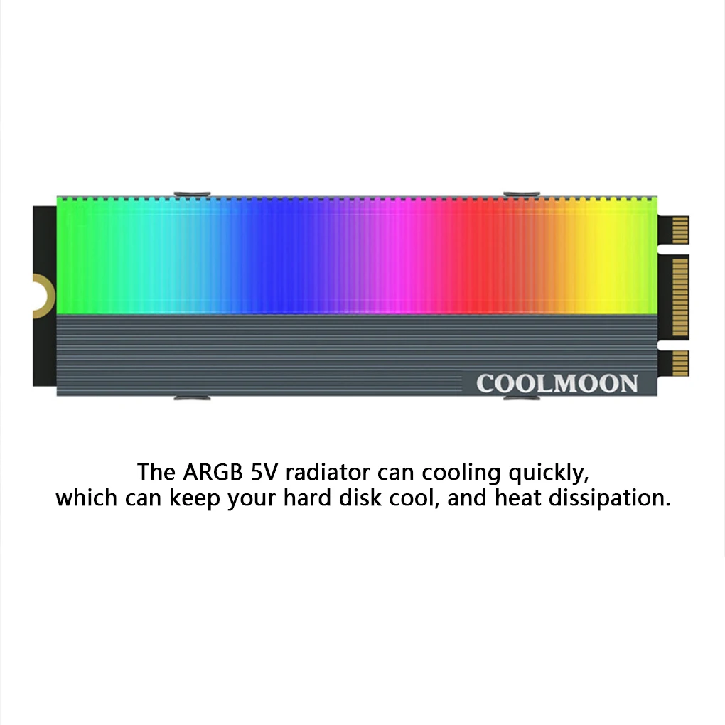 COOLMOON M2 SSD радиатор охлаждения ARGB 5 В 3PIN жесткий диск радиатор рассеивание тепла кулер светодиодный светильник домашний настольный ПК жилет
COOLMOON M2 SSD радиатор охлаждения ARGB 5 В 3PIN жесткий диск радиатор рассеивание тепла кулер светодиодный светильник домашний настольный ПК жилет