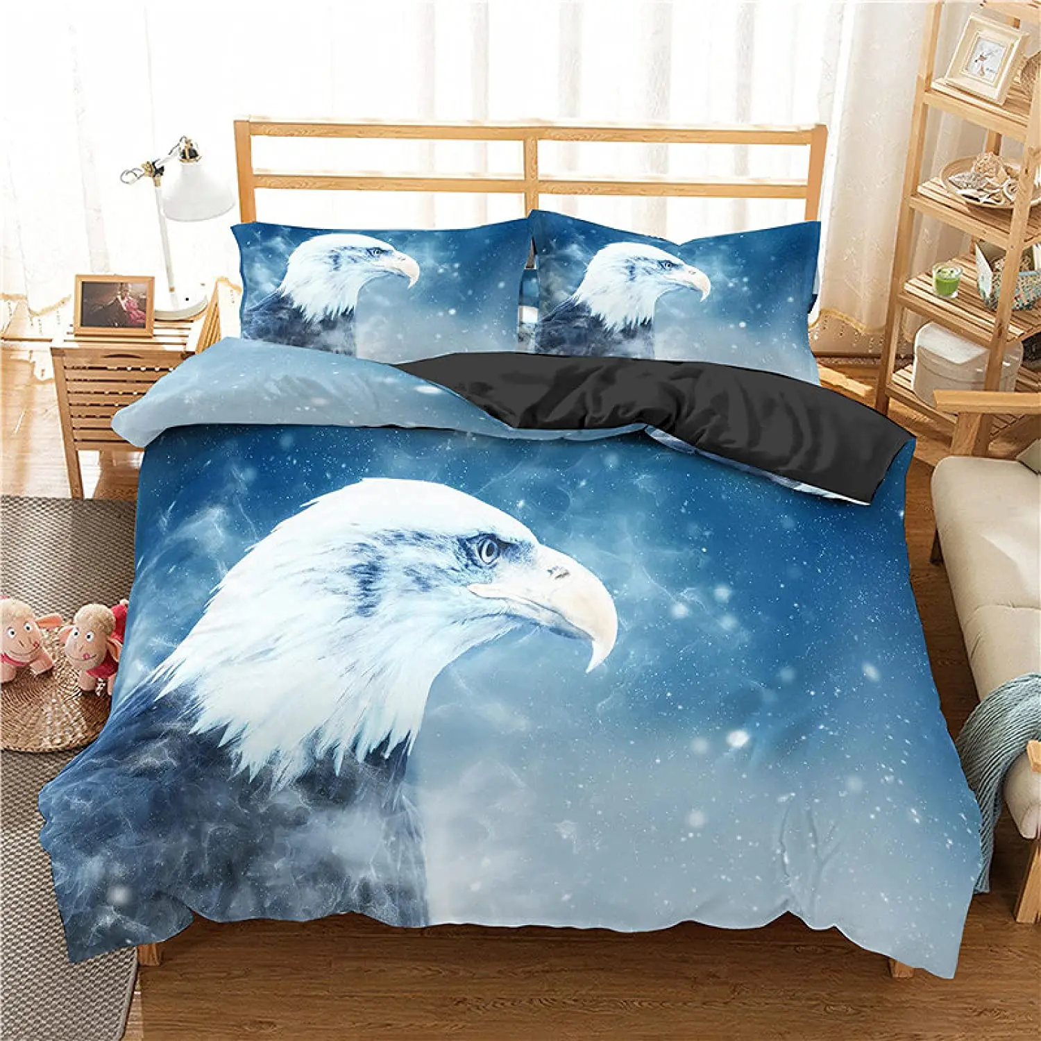 Eagle Duvet Cover Set Wild Animal Pattern Polyester Comforter Cover King Queen Full Twin Size For Kids Teens Adults Bedding Set
Eagle Duvet Cover Set Wild Animal Pattern Polyester Comforter Cover King Queen Full Twin Size For Kids Teens Adults Bedding Set