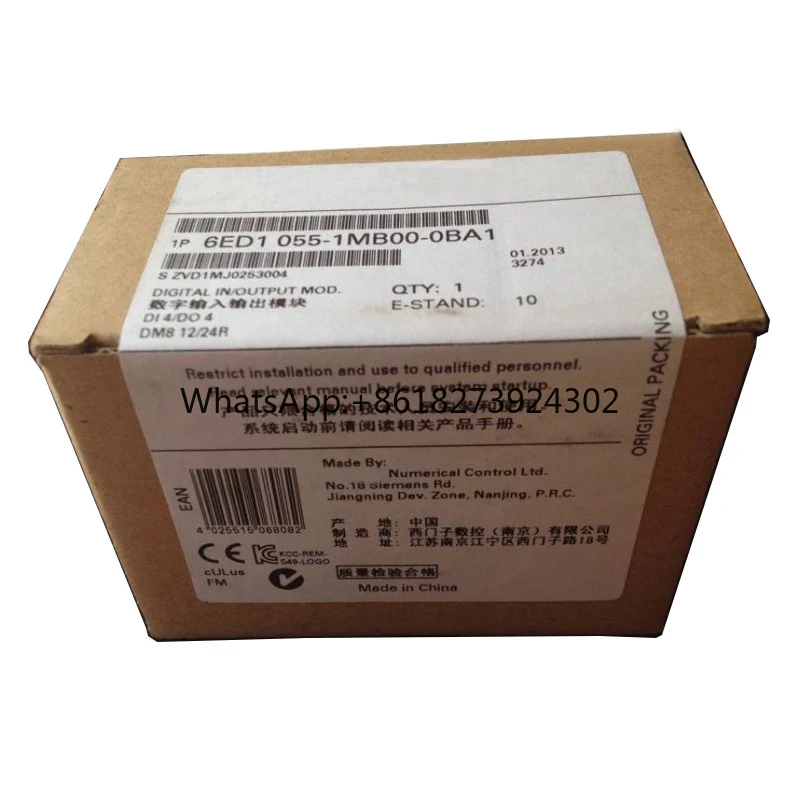 Original packaging 1 year warranty 6ED1055-1MB00-0BA1 6ED10551MB000BA1 {No.24arehouse spot} Immediately sent
Original packaging 1 year warranty 6ED1055-1MB00-0BA1 6ED10551MB000BA1 {No.24arehouse spot} Immediately sent