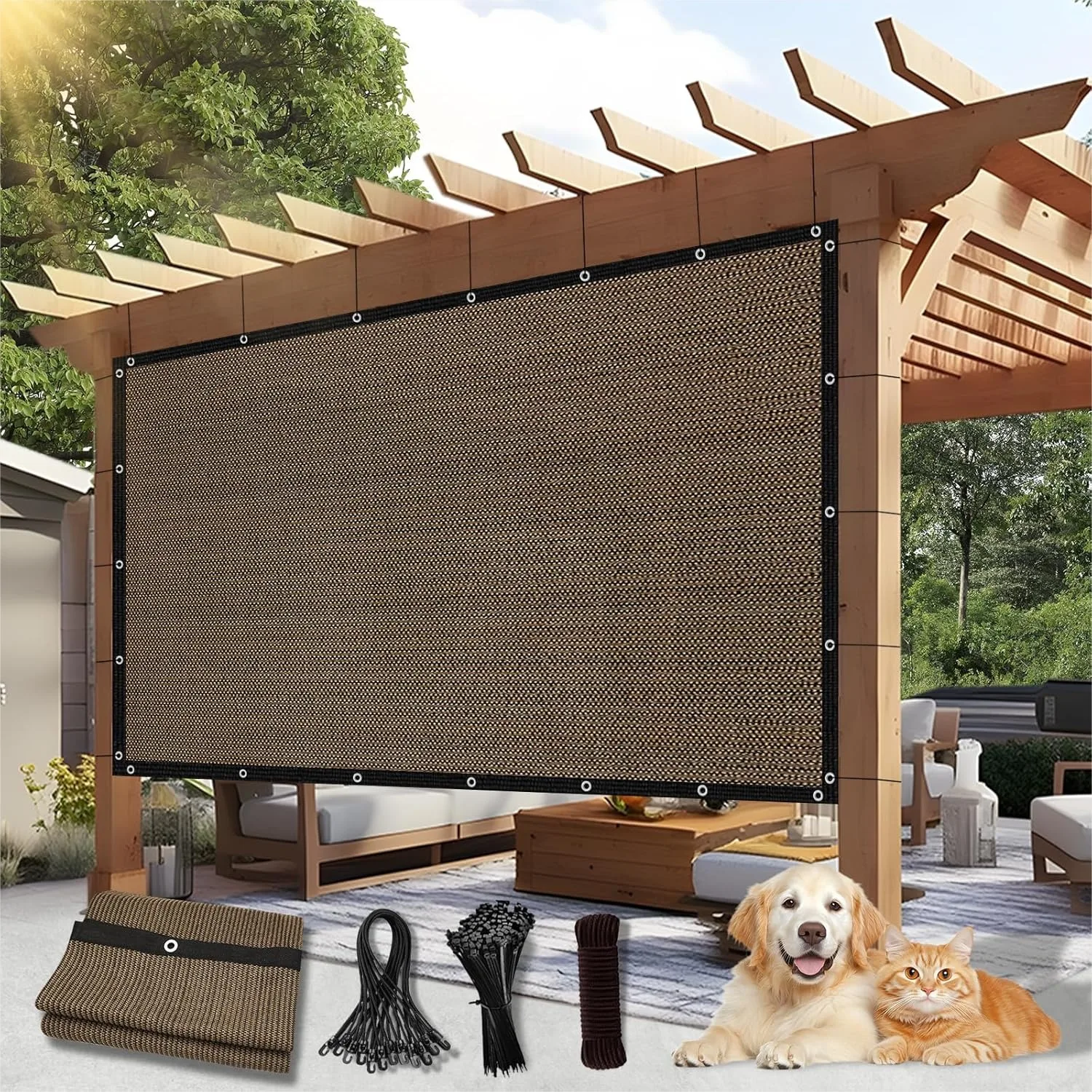 Outdoor Sun Shade Cloth 10x12, Pergola Shade Cover with Grommets, Privacy Screen for Patio Garden Backyard
Outdoor Sun Shade Cloth 10x12, Pergola Shade Cover with Grommets, Privacy Screen for Patio Garden Backyard