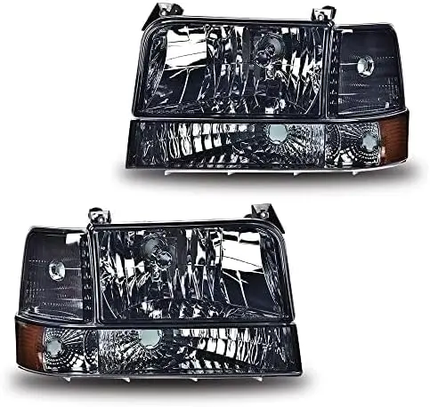 Headlights, Compatible with 1992-1996 Bronco/1992-1996 Ford F150 F250 F350 Super Duty Headlamps w/Corner Signal, Driver Side & P
Headlights, Compatible with 1992-1996 Bronco/1992-1996 Ford F150 F250 F350 Super Duty Headlamps w/Corner Signal, Driver Side & P