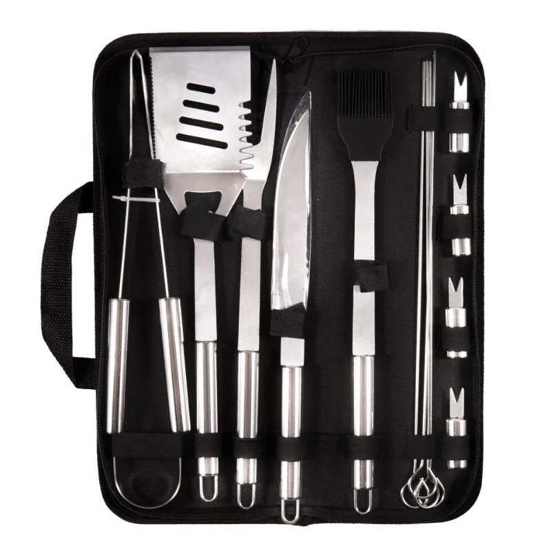 13 Piece Barbecue Set Oxford Cloth Bag Set Gloves Knife Clip Brush Fork Stick Shovel Outdoor Barbecue Tool Set Accessory
13 Piece Barbecue Set Oxford Cloth Bag Set Gloves Knife Clip Brush Fork Stick Shovel Outdoor Barbecue Tool Set Accessory