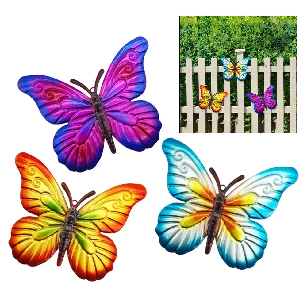 Easy To Hang Garden Metallic Butterflies Hanging Wall Ornament Assorted Metallic Colors Beautiful Outdoor Decoration
Easy To Hang Garden Metallic Butterflies Hanging Wall Ornament Assorted Metallic Colors Beautiful Outdoor Decoration
