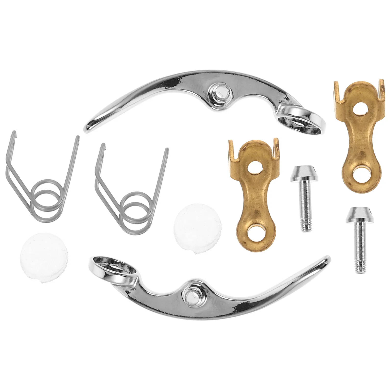 10Pcs Trumpet Valve Kit Water Key Spit Valve Assembly Repair Set Spring Screw Instrument Accessory Compatible with Various
10Pcs Trumpet Valve Kit Water Key Spit Valve Assembly Repair Set Spring Screw Instrument Accessory Compatible with Various