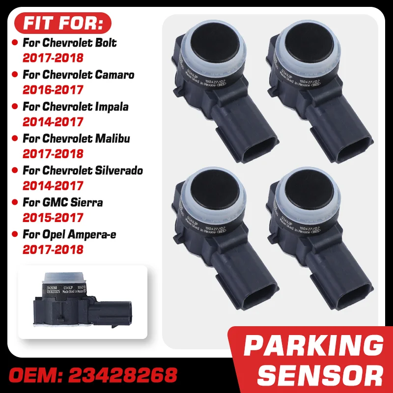 Auto Parking PDC Sensor 23428268 Car For Chevrolet Bolt 2017-2018 Chevrolet Camaro Impala Malibu Silverado GMC Sierra 2014-2017
Auto Parking PDC Sensor 23428268 Car For Chevrolet Bolt 2017-2018 Chevrolet Camaro Impala Malibu Silverado GMC Sierra 2014-2017