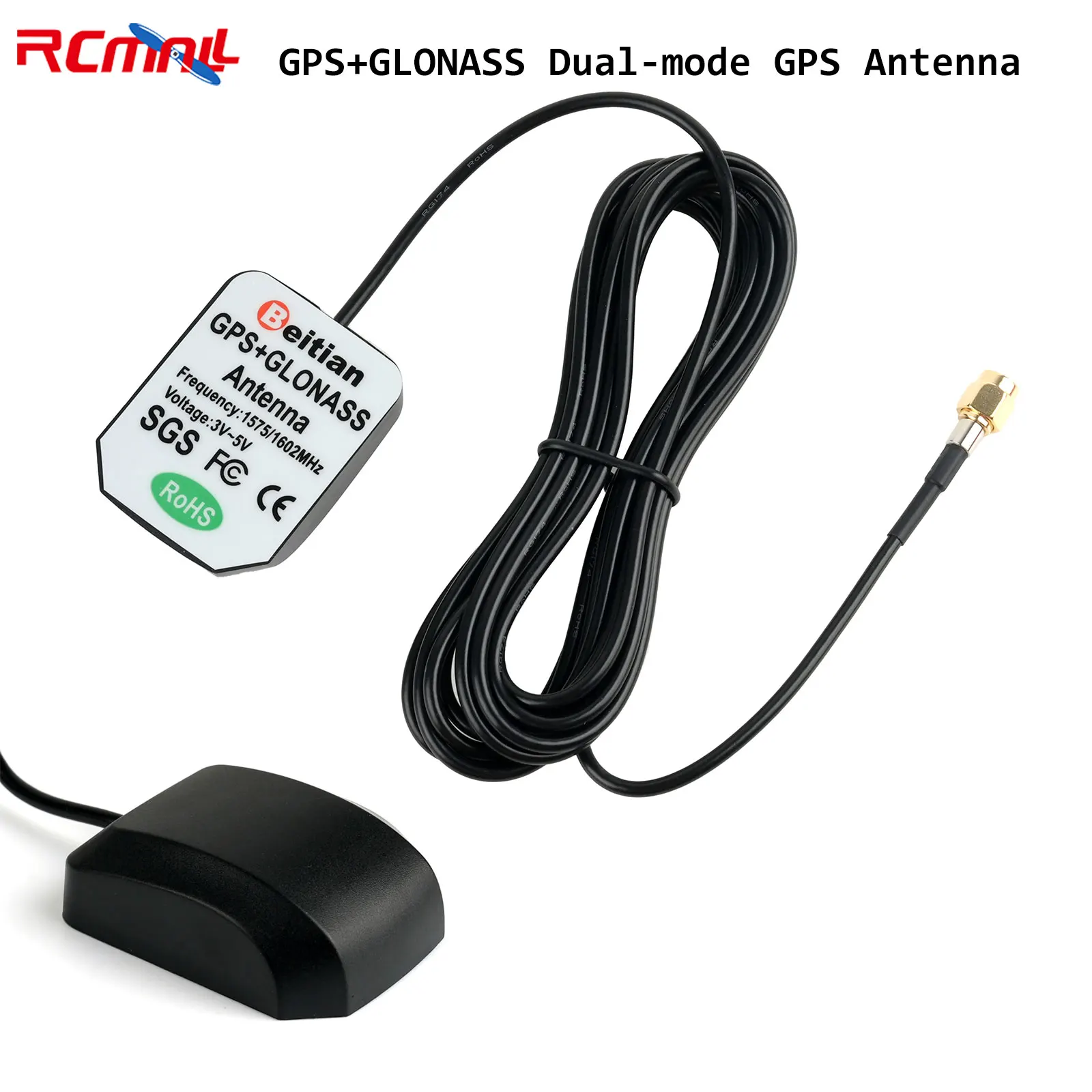 GPS&GLONASS Dual-mode GPS Antenna SMA Male Connector High Gain External Active GPS Antenna for Car GPS Navigation Receiver
GPS&GLONASS Dual-mode GPS Antenna SMA Male Connector High Gain External Active GPS Antenna for Car GPS Navigation Receiver
