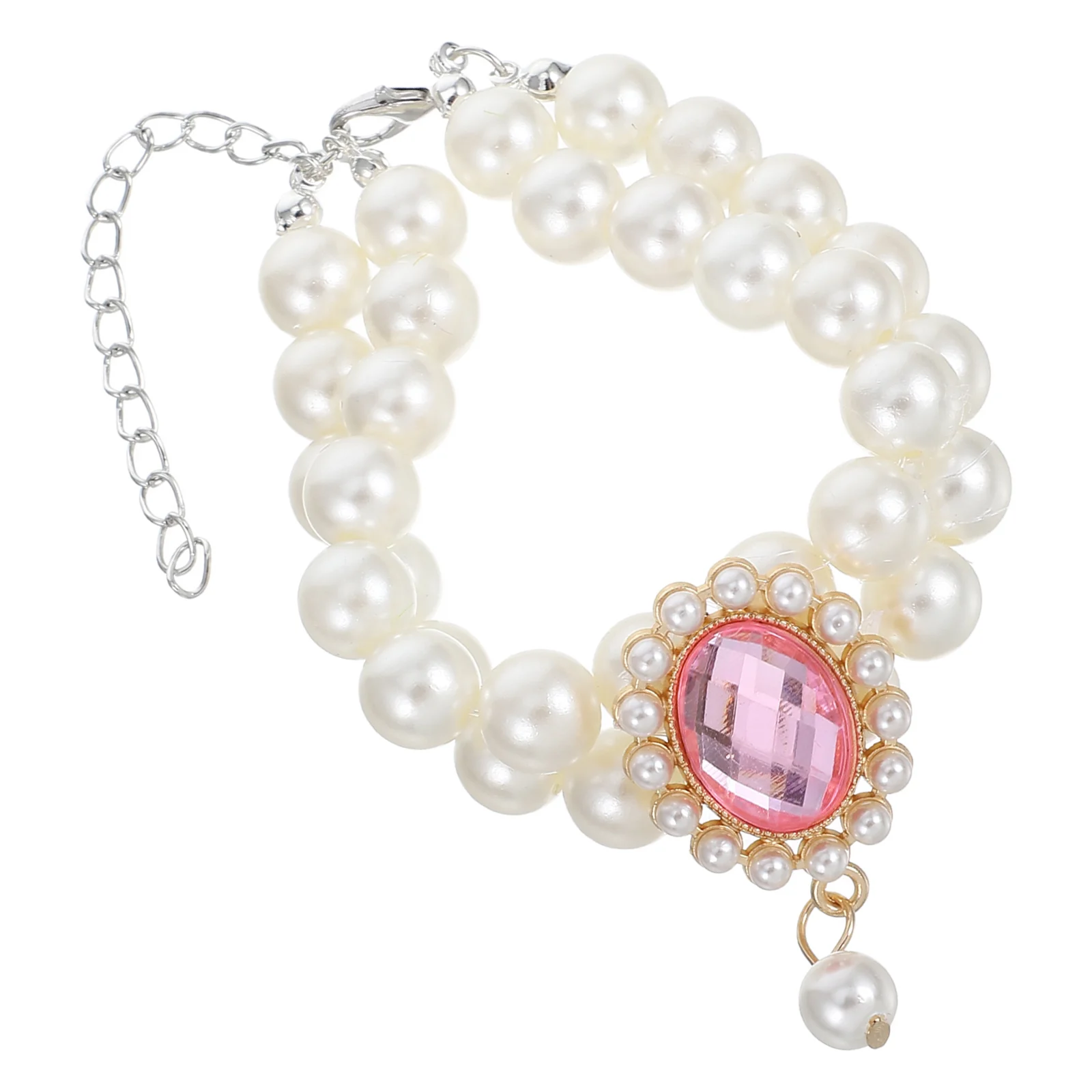 Pet Pearl Necklace Cat Collar Dog Chain Chains Double Layer Pendant Charm Jewelry for Dogs Abs Adjustable Large
Pet Pearl Necklace Cat Collar Dog Chain Chains Double Layer Pendant Charm Jewelry for Dogs Abs Adjustable Large