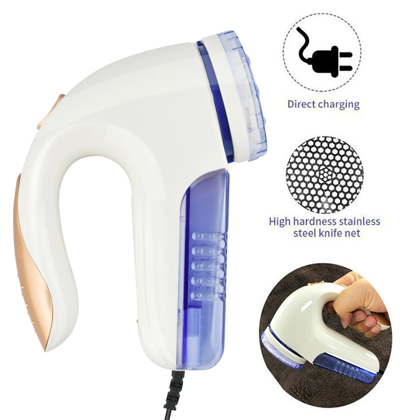 Electric Fuzz Lint Remover Portable Fabric Pill Shaver and Sweater Defuzzer with Replaceable Blade for Clothes Furniture Couch
Electric Fuzz Lint Remover Portable Fabric Pill Shaver and Sweater Defuzzer with Replaceable Blade for Clothes Furniture Couch