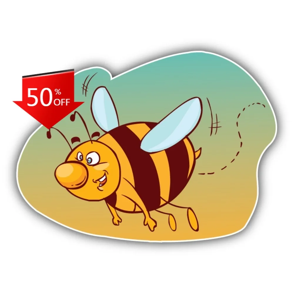 Bee Cartoon Cute Car Laptop Window Bumper Waterproof Vinyl Decal Gift Funny Vintage Funny Unique Cute Vintage Retro Cool
Bee Cartoon Cute Car Laptop Window Bumper Waterproof Vinyl Decal Gift Funny Vintage Funny Unique Cute Vintage Retro Cool
