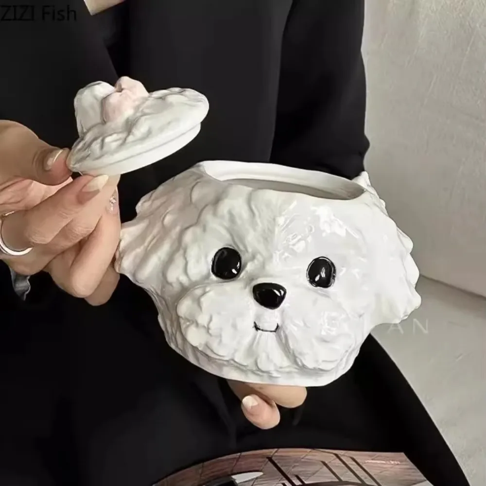 INS Style Ceramic Dog Shaped Mug Cloud 3 D Tea Mug with Lid Lifelike Coffee Cup Afternoon Tea
INS Style Ceramic Dog Shaped Mug Cloud 3 D Tea Mug with Lid Lifelike Coffee Cup Afternoon Tea