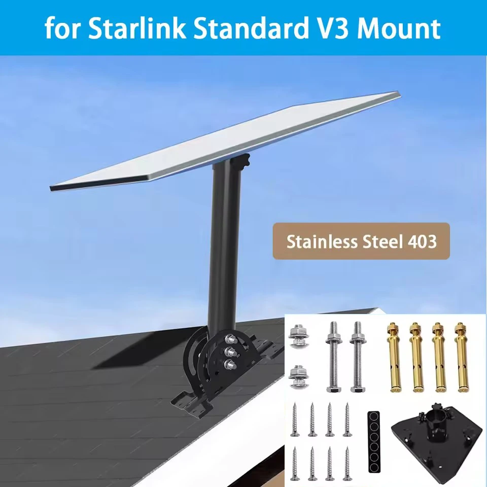 Gen3 Starlink Pipe Adapter,Pole Mount Adapter Mount Kit Bracket,for Starlink Gen 3 Dish,V3 Plate Roof Mount Bracket Accessories
Gen3 Starlink Pipe Adapter,Pole Mount Adapter Mount Kit Bracket,for Starlink Gen 3 Dish,V3 Plate Roof Mount Bracket Accessories