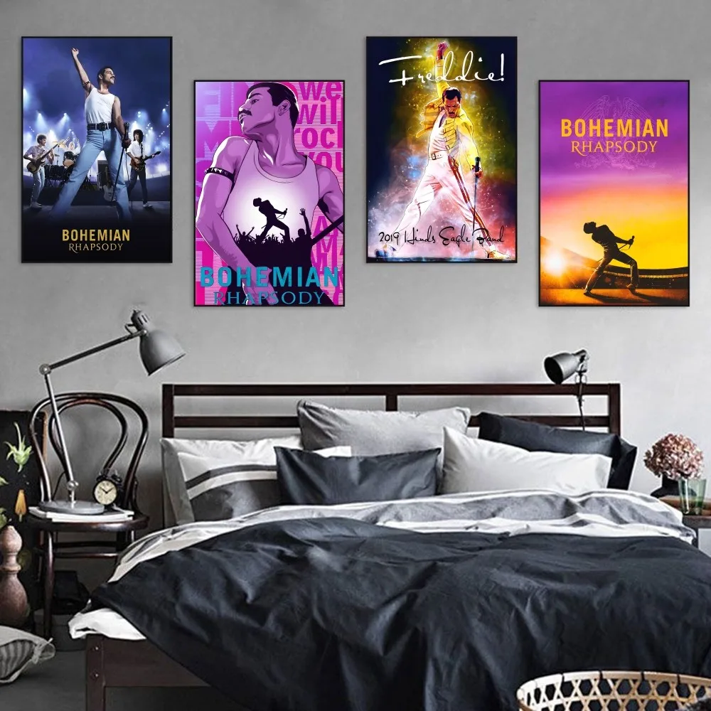 Bohemian Rhapsody Queen Freddie Mercury Musical Poster Self-adhesive Art Kraft Paper Sticker DIY Vintage Decorative Painting
Bohemian Rhapsody Queen Freddie Mercury Musical Poster Self-adhesive Art Kraft Paper Sticker DIY Vintage Decorative Painting
