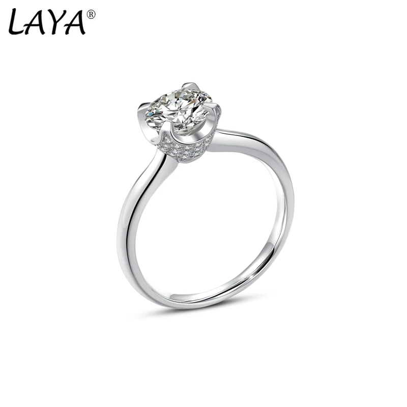 LAYA 925 Sterling Silver Round Brilliant Cut Diamond Test Past 1.2CT D Color Halo Moissanite Ring White Rhodium Plated Jewelry
LAYA 925 Sterling Silver Round Brilliant Cut Diamond Test Past 1.2CT D Color Halo Moissanite Ring White Rhodium Plated Jewelry