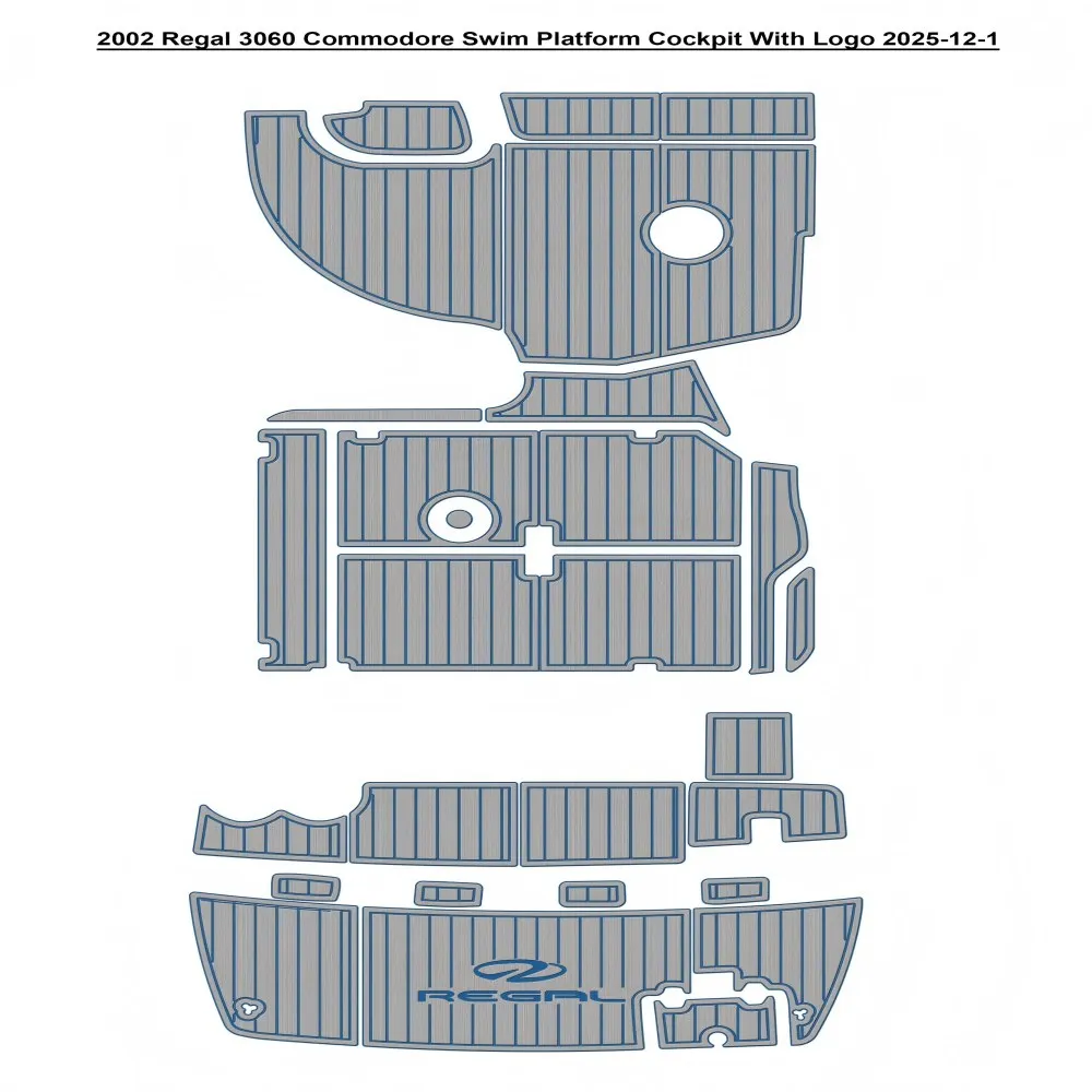 2002 Re-gal 3060 Commodore Swim Platform Cockpit Pad Boat EVA Foam Faux Teak Deck Floor Mat SeaDek Self Adhesive
2002 Re-gal 3060 Commodore Swim Platform Cockpit Pad Boat EVA Foam Faux Teak Deck Floor Mat SeaDek Self Adhesive
