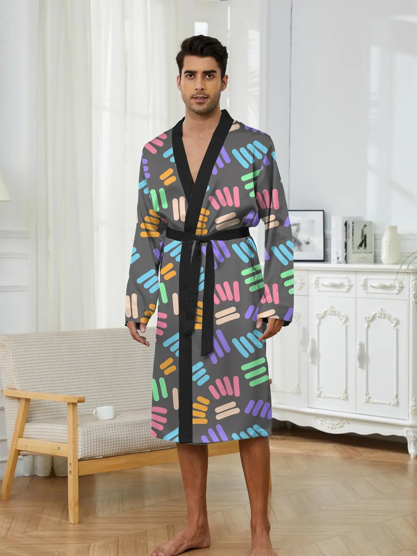 1pcs Men's Robes 2026 Spring/Summer Sleepwear sleepwear Sleepwear 3D Printed Breathable Graphic Robes Robe man
1pcs Men's Robes 2026 Spring/Summer Sleepwear sleepwear Sleepwear 3D Printed Breathable Graphic Robes Robe man