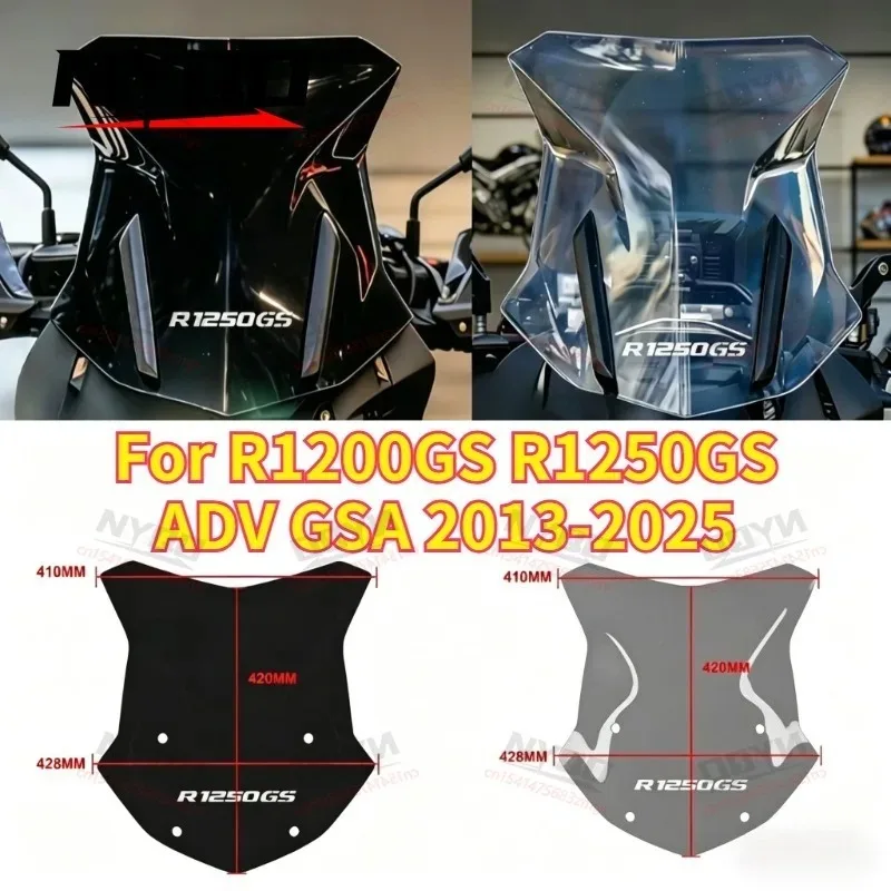 Ветровое стекло для мотоцикла R1200GS R1250GS ADV GSA 2013-2025, высококачественный ветрозащитный дефлектор-защита
Ветровое стекло для мотоцикла R1200GS R1250GS ADV GSA 2013-2025, высококачественный ветрозащитный дефлектор-защита