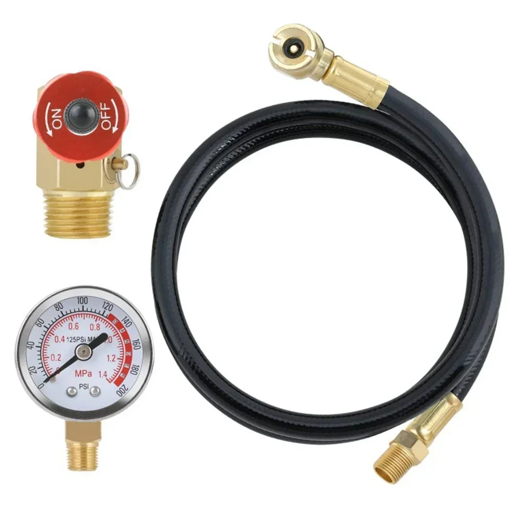Practical Air Tank Kit Accessories 1/2*1/4NPT Aluminium Handle Brass Combination Valve Copper Valve Gauge Manifold
Practical Air Tank Kit Accessories 1/2*1/4NPT Aluminium Handle Brass Combination Valve Copper Valve Gauge Manifold