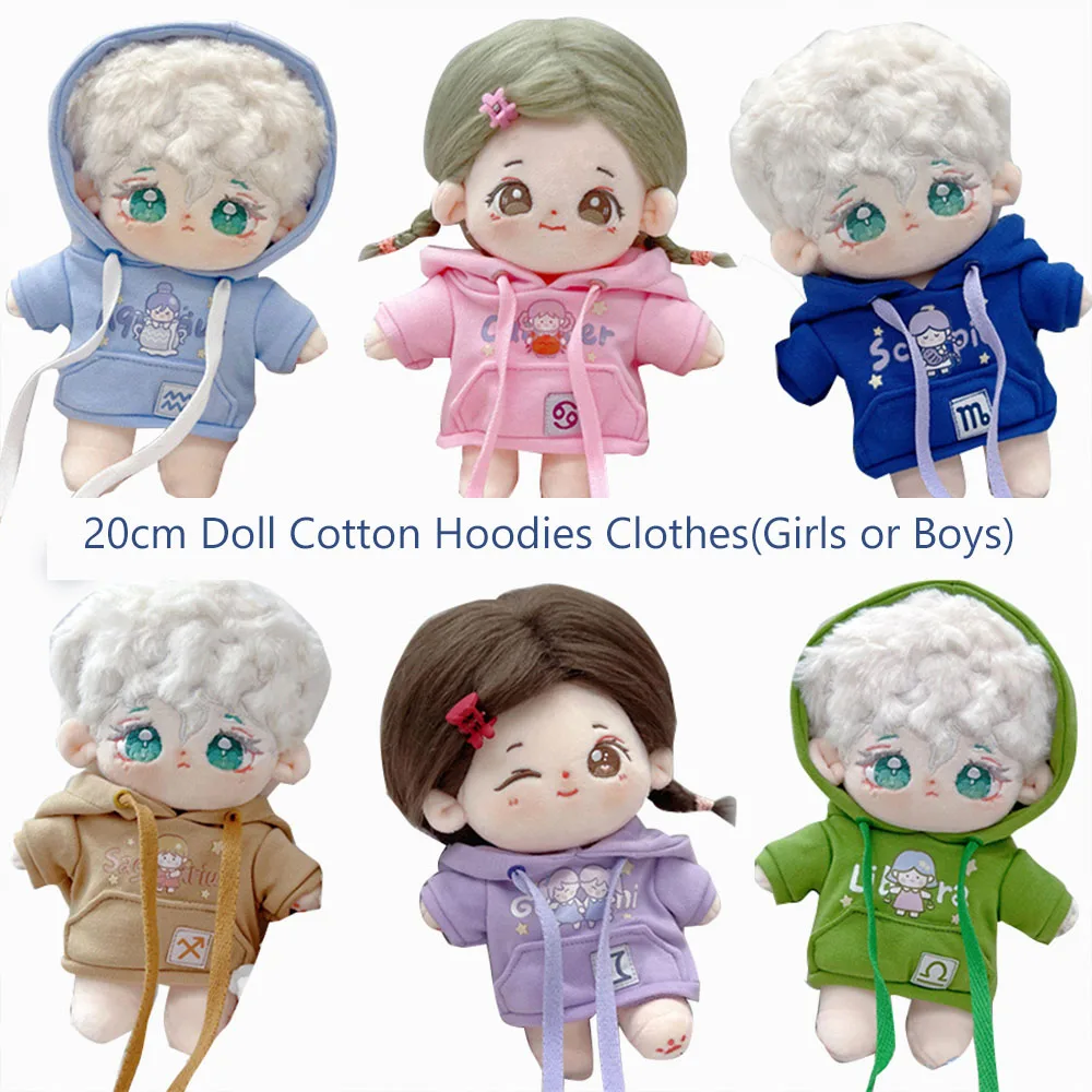 Cute 20cm Doll Cotton Hoodies Clothes Accessories Sports Dress Up Clothing Set for Girls Boys Cool Kids Birthday Toys Gifts
Cute 20cm Doll Cotton Hoodies Clothes Accessories Sports Dress Up Clothing Set for Girls Boys Cool Kids Birthday Toys Gifts