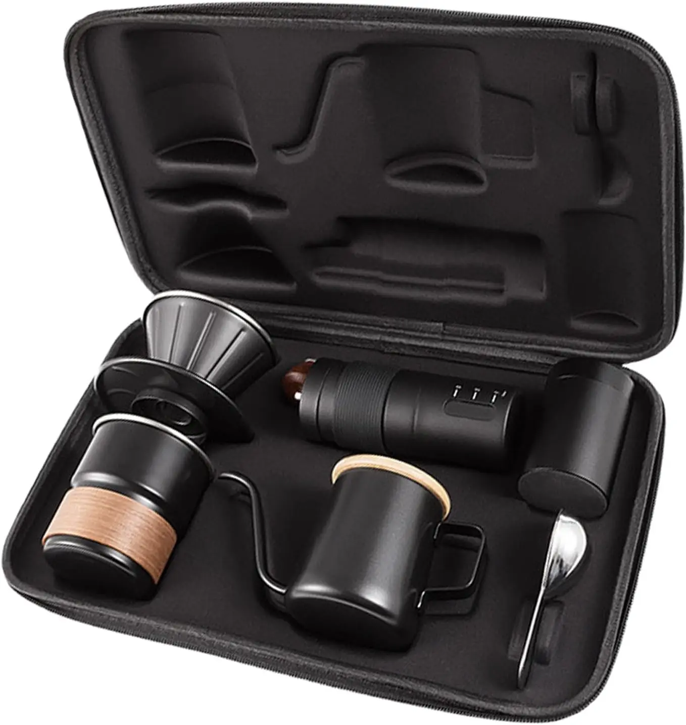 Hand Coffee Maker Set Camping Travel Stainless Manual Coffee Kit with Hand Grinder 350ml Pour Over Kettle Filter Cup Cup Scoop
Hand Coffee Maker Set Camping Travel Stainless Manual Coffee Kit with Hand Grinder 350ml Pour Over Kettle Filter Cup Cup Scoop