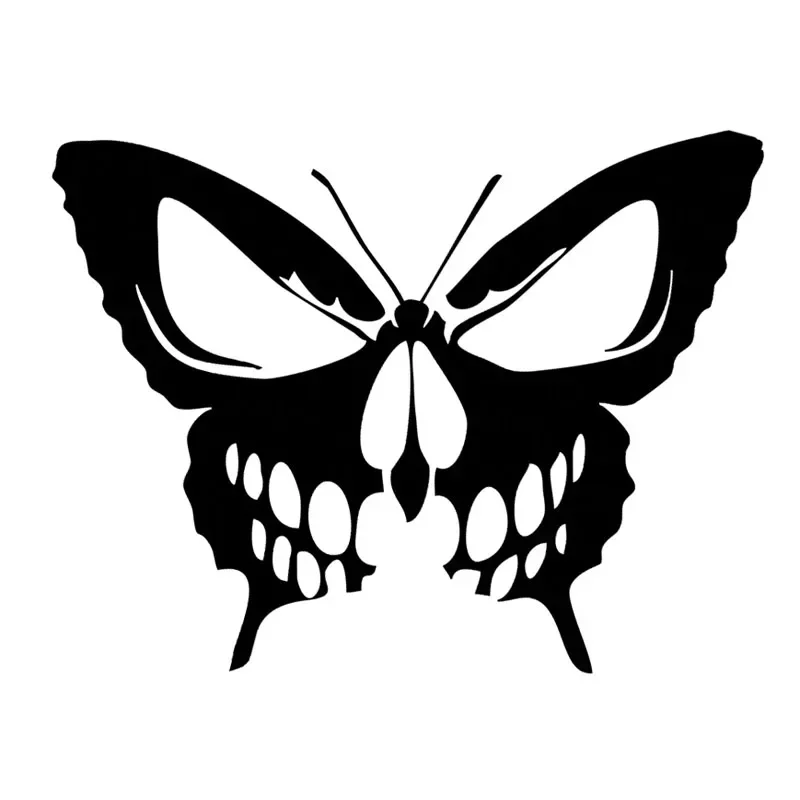 Personality Butterfly Skull Vinyl Decal Car Decal Die Cut Hearse Horror Rock Decal Decoration, 10cm
Personality Butterfly Skull Vinyl Decal Car Decal Die Cut Hearse Horror Rock Decal Decoration, 10cm