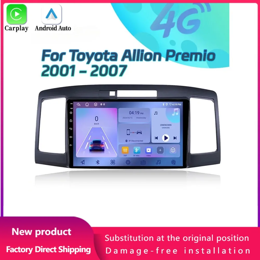 Android 14 For Toyota Allion Premio 2001-2007 Car Radio Multimedia Video Player Navigation 4G GPS Wireless CarPlay Touch Screen
Android 14 For Toyota Allion Premio 2001-2007 Car Radio Multimedia Video Player Navigation 4G GPS Wireless CarPlay Touch Screen
