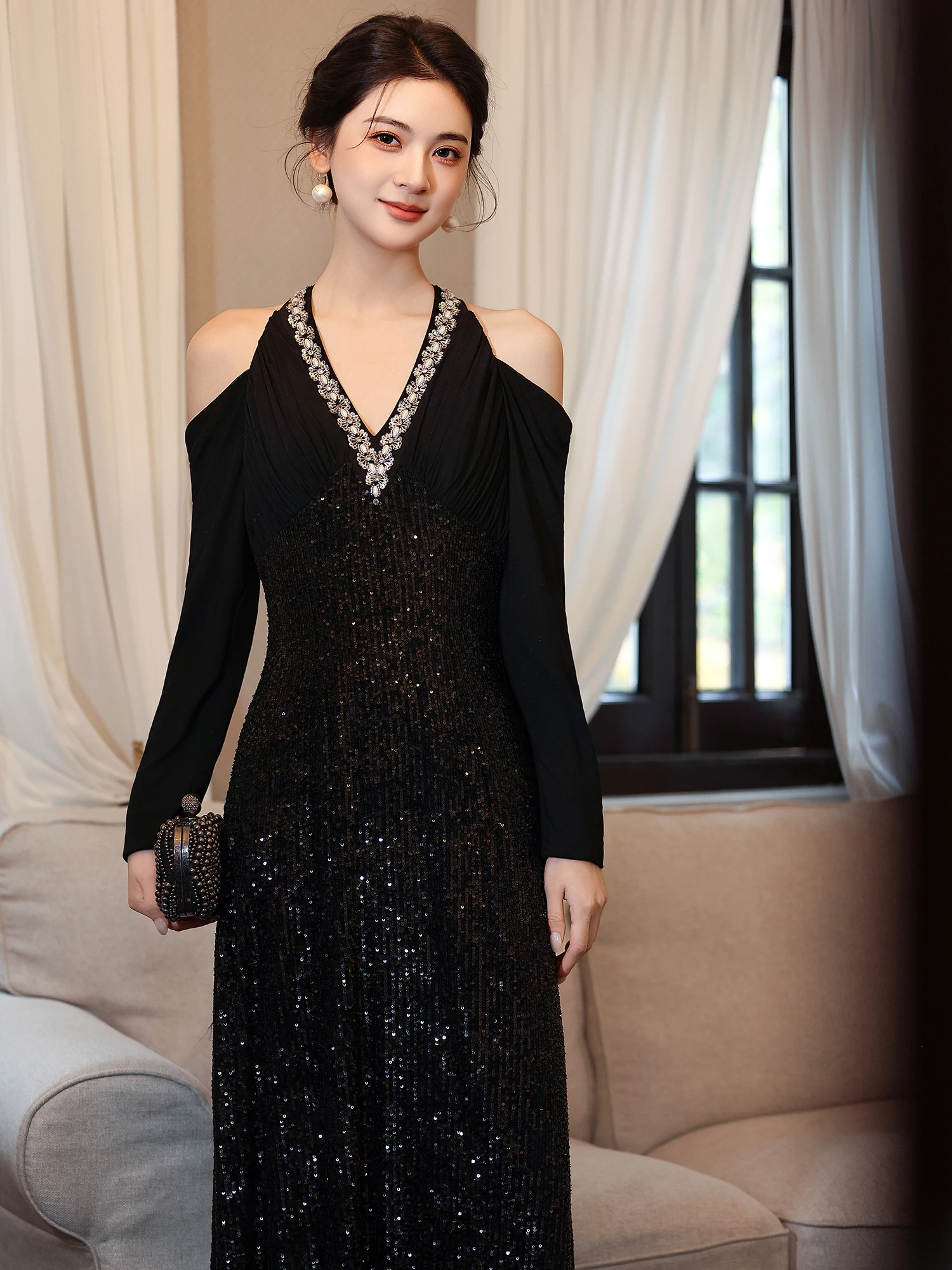 Вечернее платье Ele Bla для женщин, новинка 2026 года, элитное, для ведущих на мероприятиях, для торжественных церемоний, для важных мероприятий, модное
Вечернее платье Ele Bla для женщин, новинка 2026 года, элитное, для ведущих на мероприятиях, для торжественных церемоний, для важных мероприятий, модное