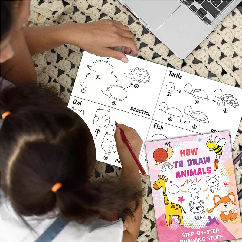 Creative Animal-Themed Cartoon Fun Doodles Simple Sketch Book, Educational Early Learning Coloring Book For Students
Creative Animal-Themed Cartoon Fun Doodles Simple Sketch Book, Educational Early Learning Coloring Book For Students