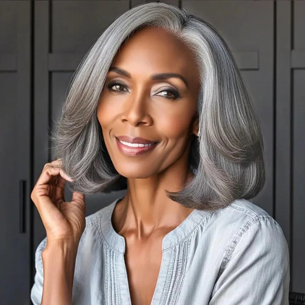 10 12 Inch Silver Gray Bob Wig 100% Wig Human Hair Ready To Wear 5x5 Lace Wig 180 Density Loose Wave Silver Gray Colored Women
10 12 Inch Silver Gray Bob Wig 100% Wig Human Hair Ready To Wear 5x5 Lace Wig 180 Density Loose Wave Silver Gray Colored Women