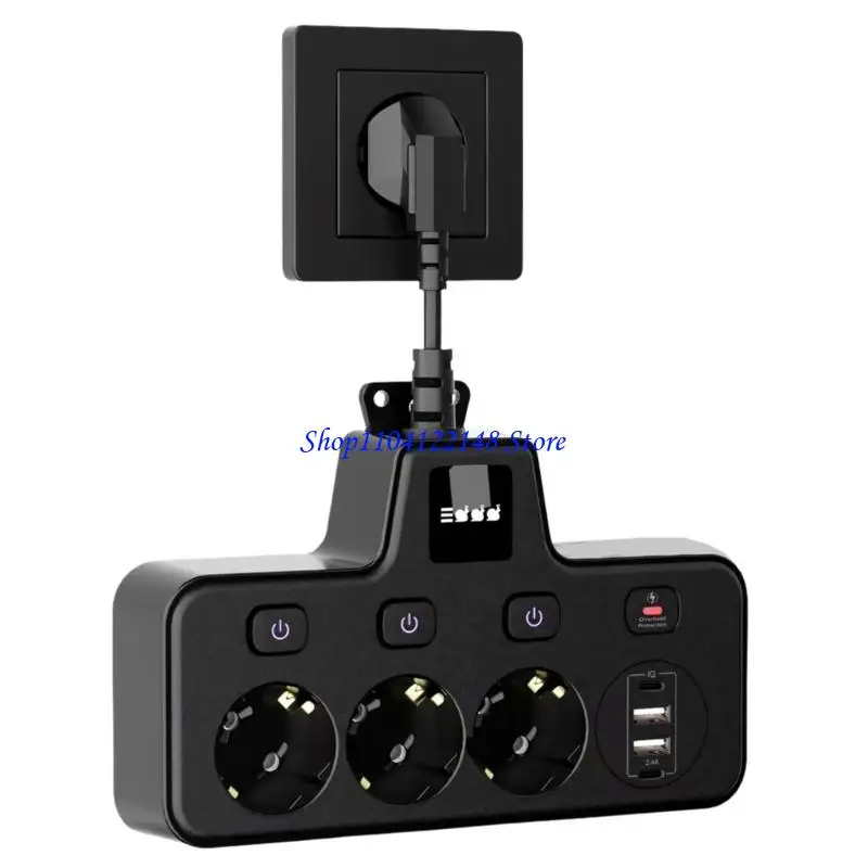 P9FA Intelligent Power Strips 3Hole Power Outlets With 3 Color Night Light 4 USB Slots And 100 250V For Home Office Travel
P9FA Intelligent Power Strips 3Hole Power Outlets With 3 Color Night Light 4 USB Slots And 100 250V For Home Office Travel