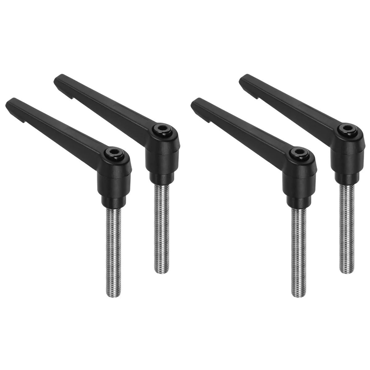 4Pcs Clamping Lever Handles, M10 x 60mm 304 Stainless Steel Threaded Male Stud, Adjustable Handles, Black
4Pcs Clamping Lever Handles, M10 x 60mm 304 Stainless Steel Threaded Male Stud, Adjustable Handles, Black