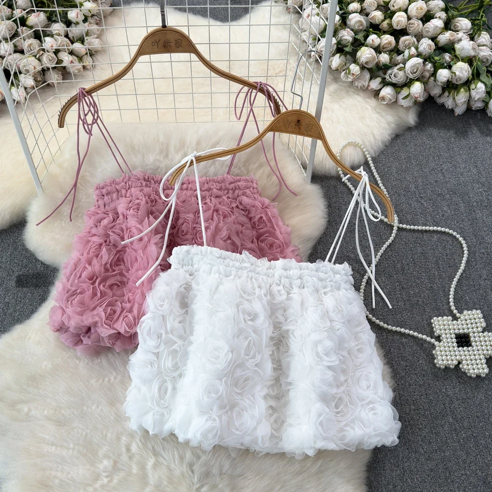 Gagarich Rose Mesh Short Strappy Vest Women Summer New Korean Version Design Sense Niche Short Blouse Top
Gagarich Rose Mesh Short Strappy Vest Women Summer New Korean Version Design Sense Niche Short Blouse Top