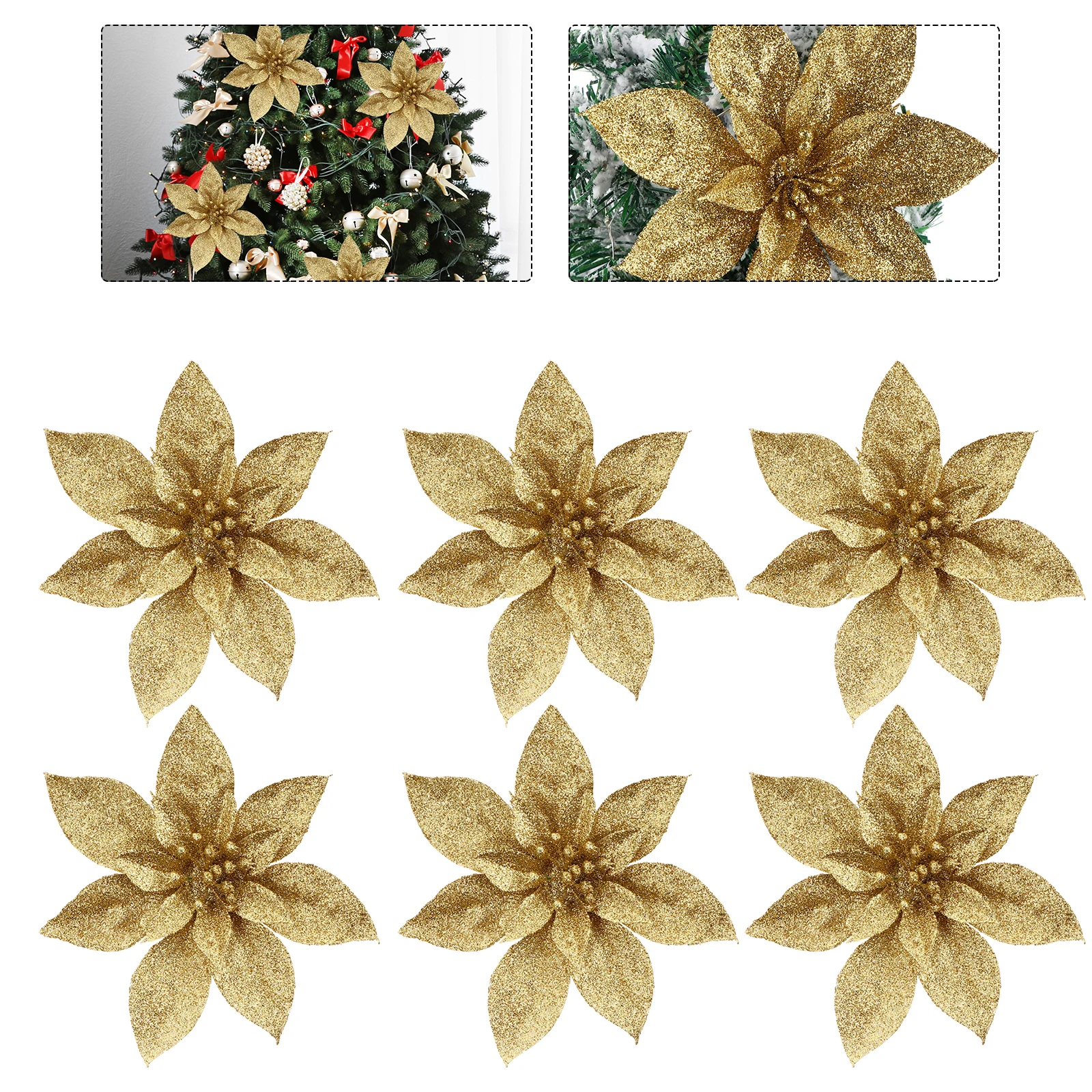 9 Pcs Christmas Flower Decoration Delicate Decorative Decorations Exquisite Xmas Tree Plastic Artificial
9 Pcs Christmas Flower Decoration Delicate Decorative Decorations Exquisite Xmas Tree Plastic Artificial